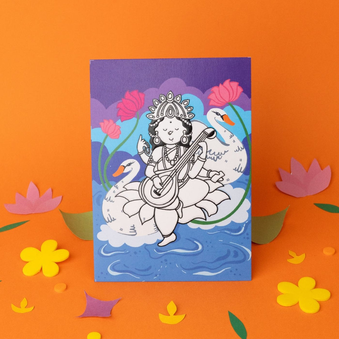 Handmade Colour Me - Divine Paper Cards | Set Of 6