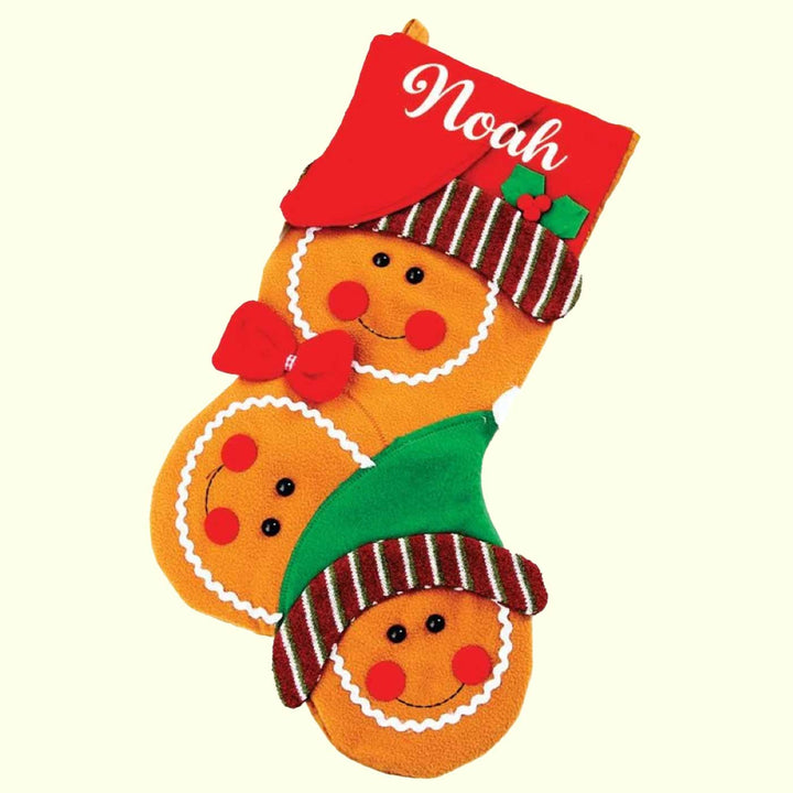 Personalized Happy Family Felt Stockings For Christmas Decoration