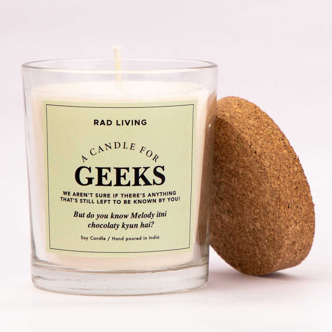 Hand Poured Geeks Sweet Musk Scented Soy Wax Candle