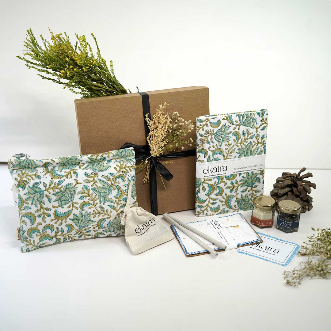 Eco-friendly Handmade Premium Green Floral Thoughtful Hamper