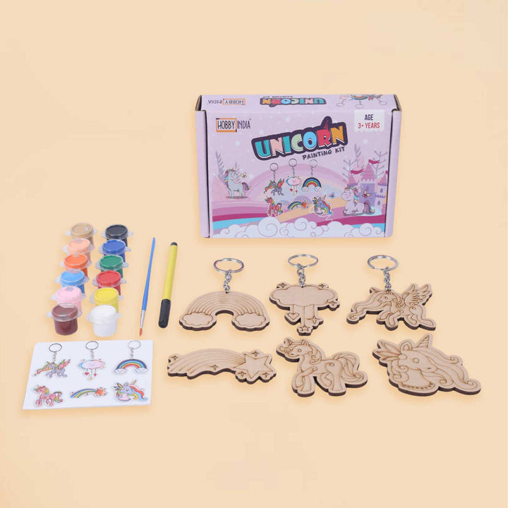 Pre Marked Unicorn Paintings MDF Wood DIY Kit