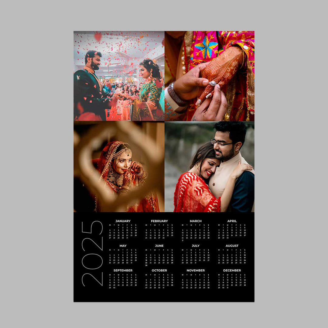 Photo Personalized Poster Glossy Finish 2025 Table Calender