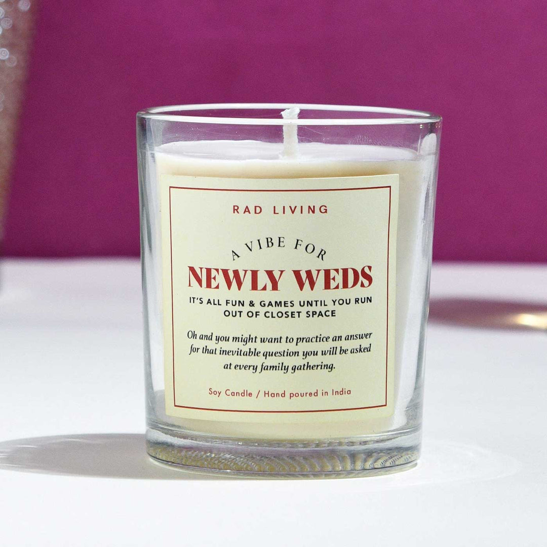 Hand Poured Newly Weds Cupid'S Flower Scented Soy Wax Candle