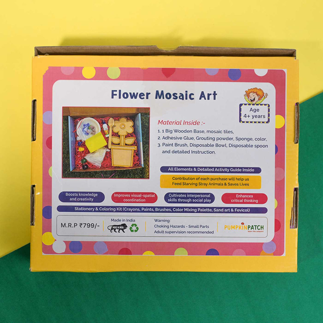 Handmade Flower Mosaic Art DIY Kit | Set of 8