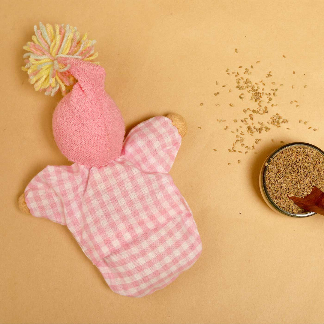 Handmade Ajwain Cherry Blossom Cotton Doll