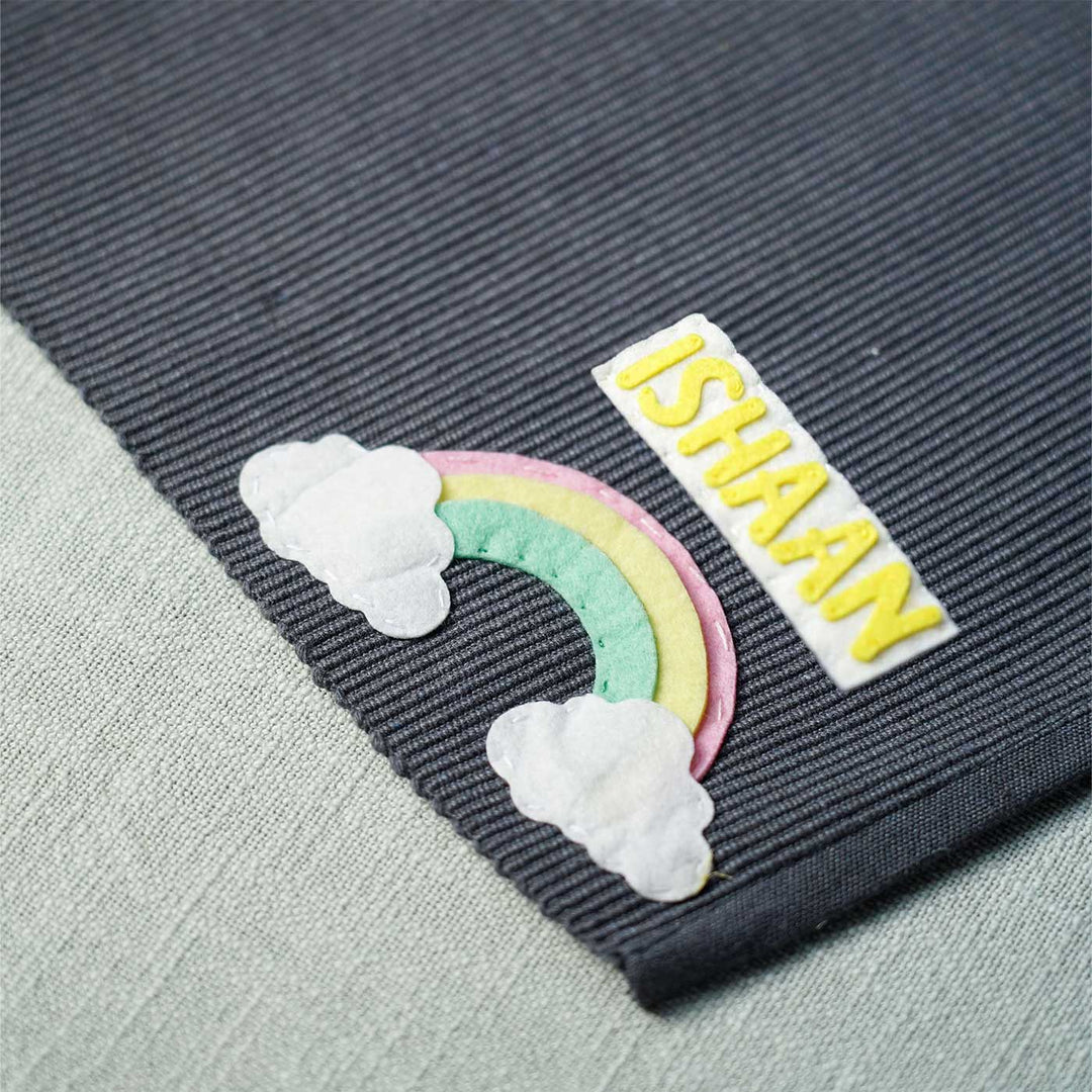 Personalized Handmade Rainbow Table Mat For Kids