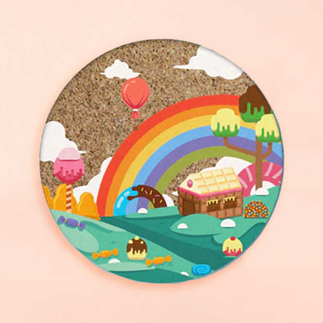 Handmade Candy Kingdom Wooden Pinboard For Kids