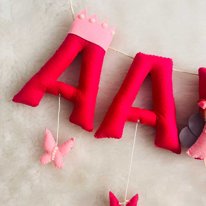 Handcrafted Personalized Minimalistic Bunting For Kids