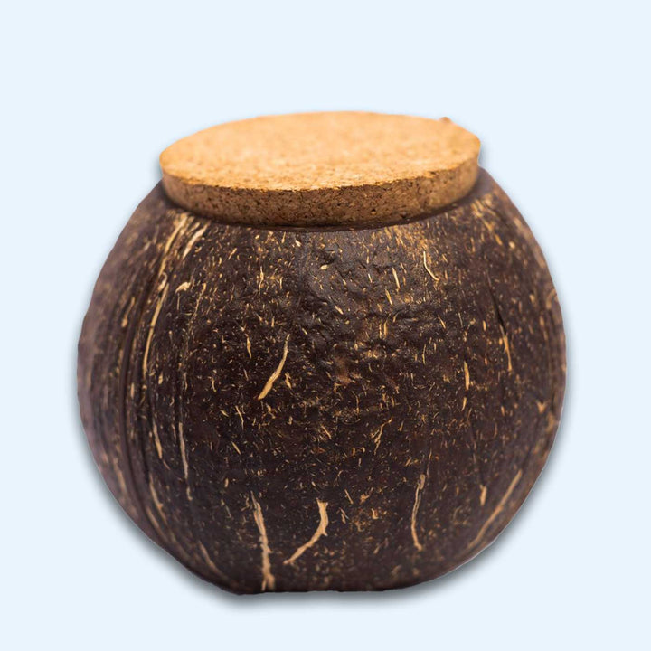 Eco-Friendly Handmade Tight Coconut Shell Storage Container