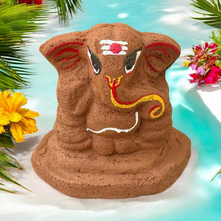 Handmade Plantable Ganesha With Marigold Seeds Gift Hamper