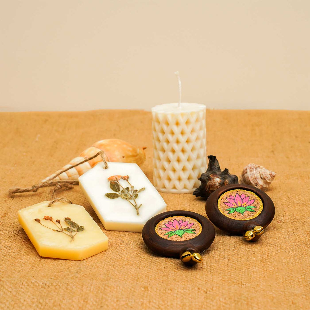 Handmade Decorative Aura Diwali Gift Hamper | Set of 4