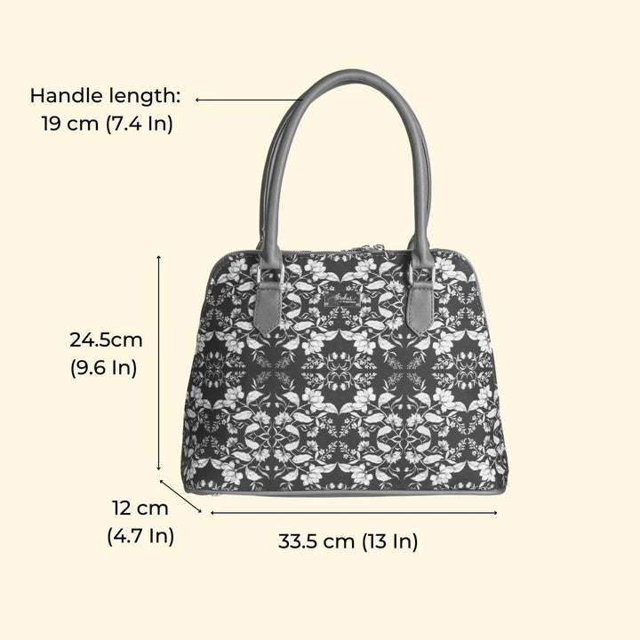 Regal Damask Vegan Leather Handbag