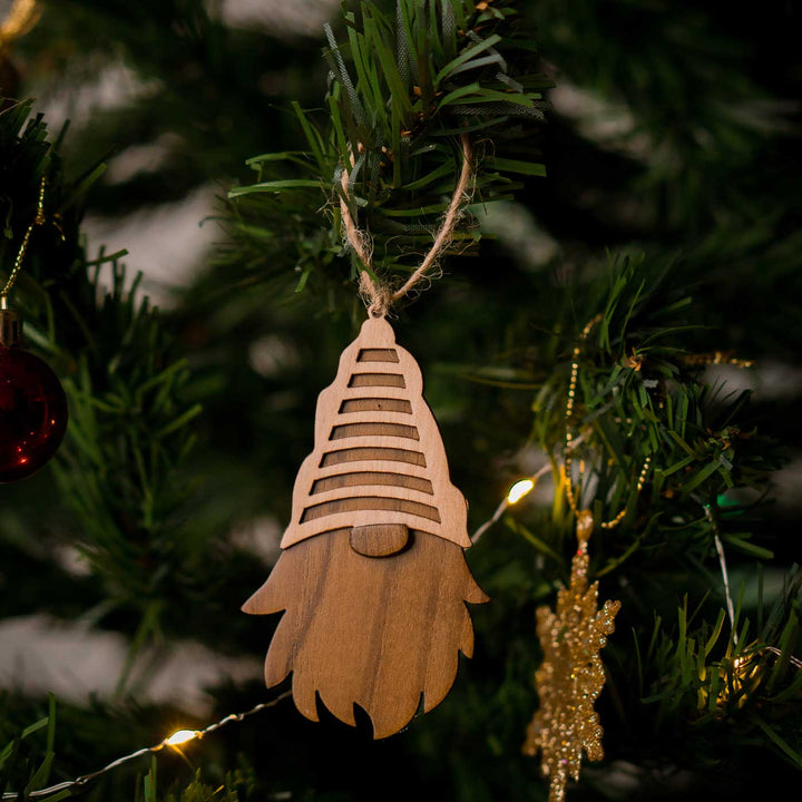 Handmade Wooden Tinker Ornaments For Christmas Tree Decoration | Set of 3