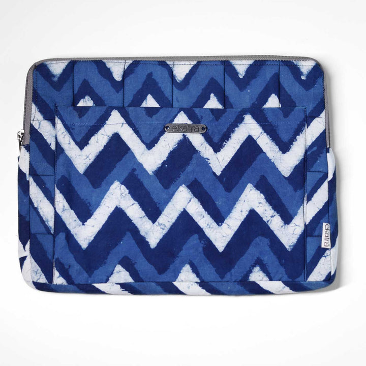 Indigo Chevron Laptop Sleeve