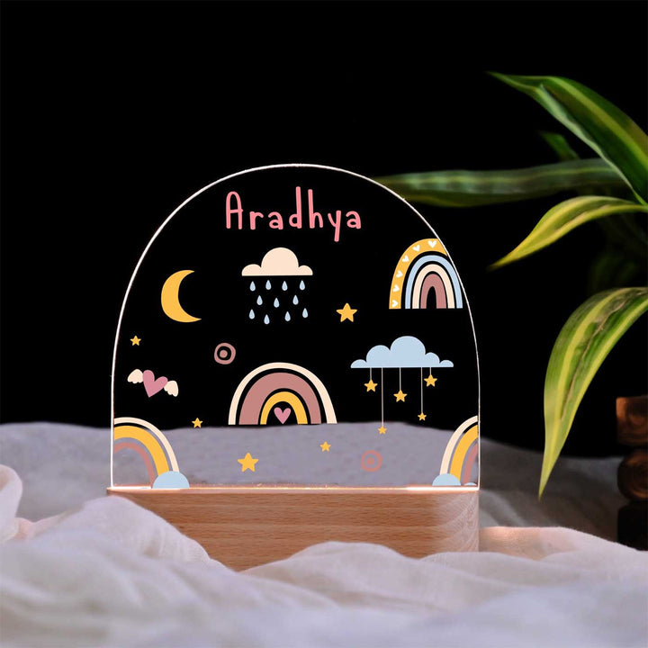 Personalized Dreams Theme Acrylic LED Table Lamp