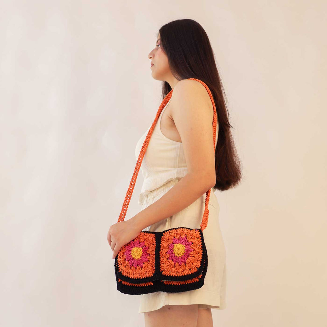 Handmade Crochet Bohocrochet Sling Bag