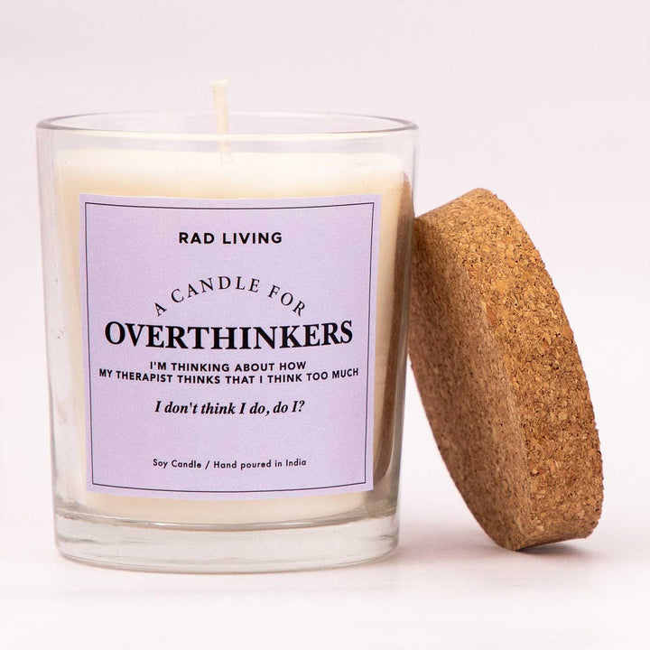 Hand Poured Overthinkers Carnations Scented Soy Wax Candle