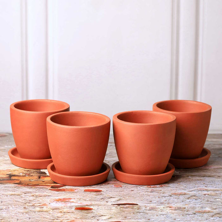 Handmade Small 4 Inch Hexane Planter Terracotta Planter Pot