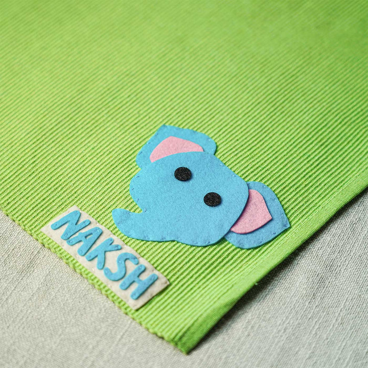 Personalized Handmade Elephant Table Mat For Kids