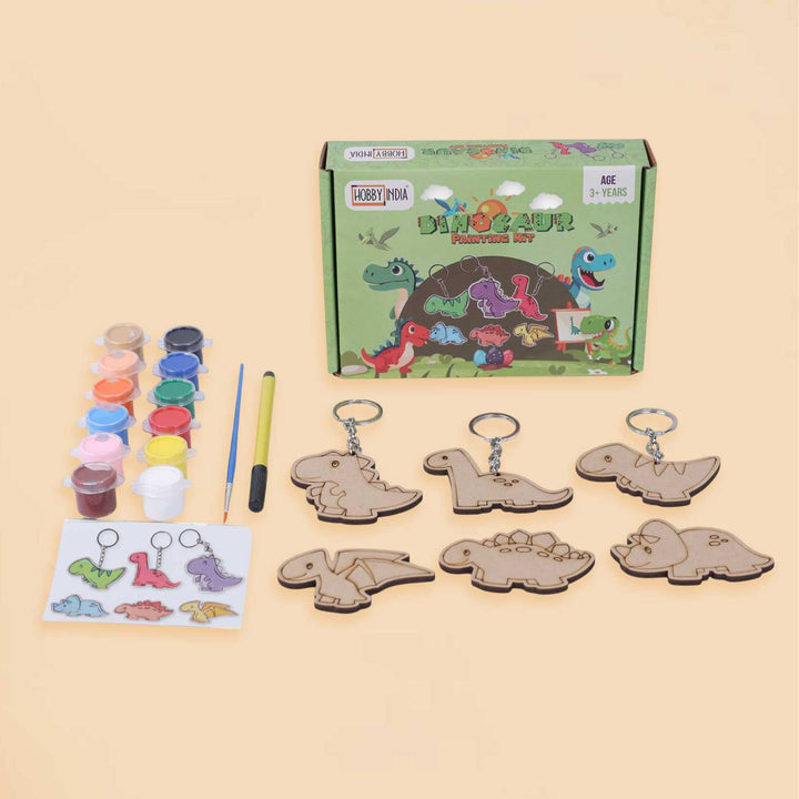 Pre Marked Dinosaur Paintings MDF Wood DIY Kit