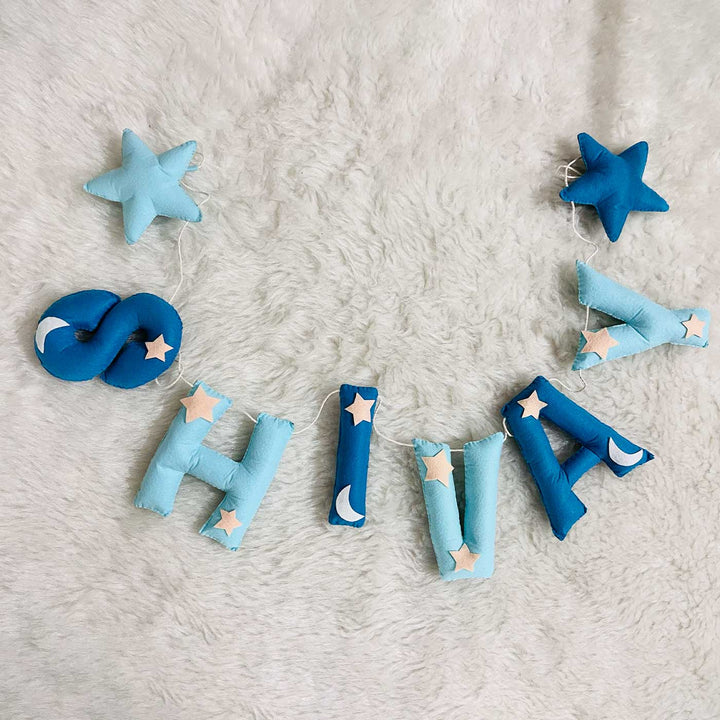 Handcrafted Personalized Star Themed Bunting For Kids