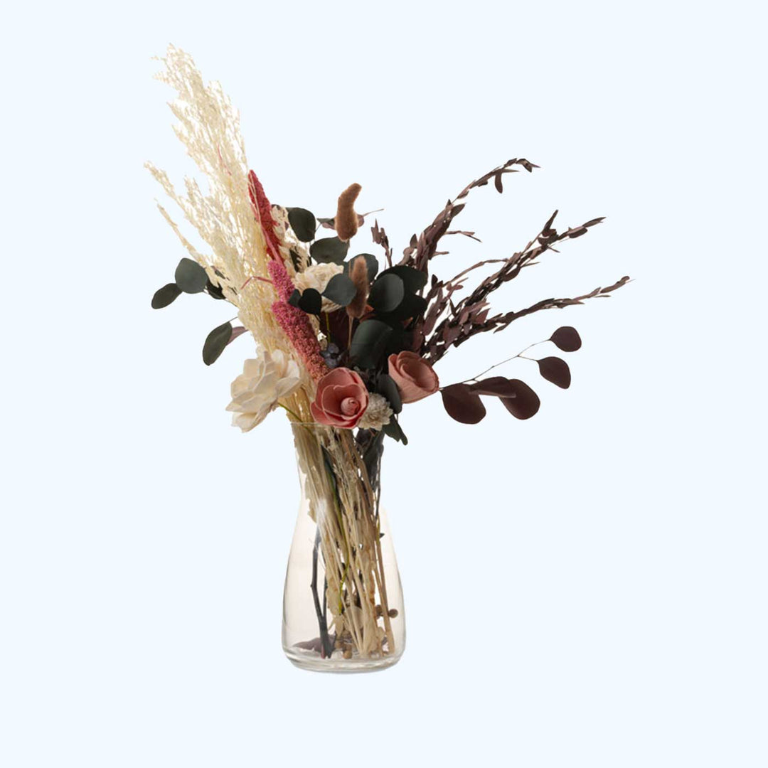 Handmade Muted Melody Shola Flower Centerpiece