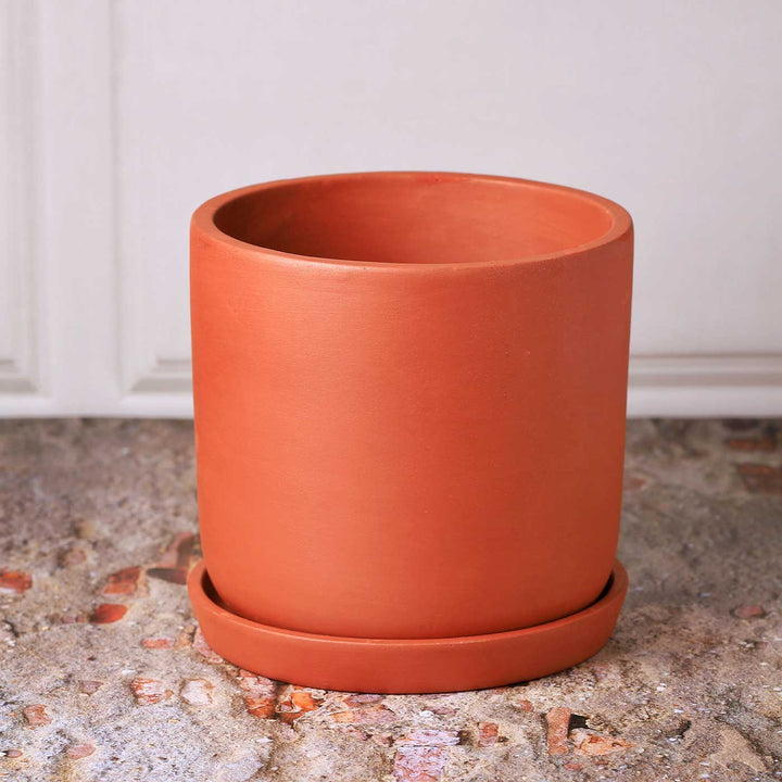 Handmade Large 8 Inch Autumn Planter Terracotta Planter Pot