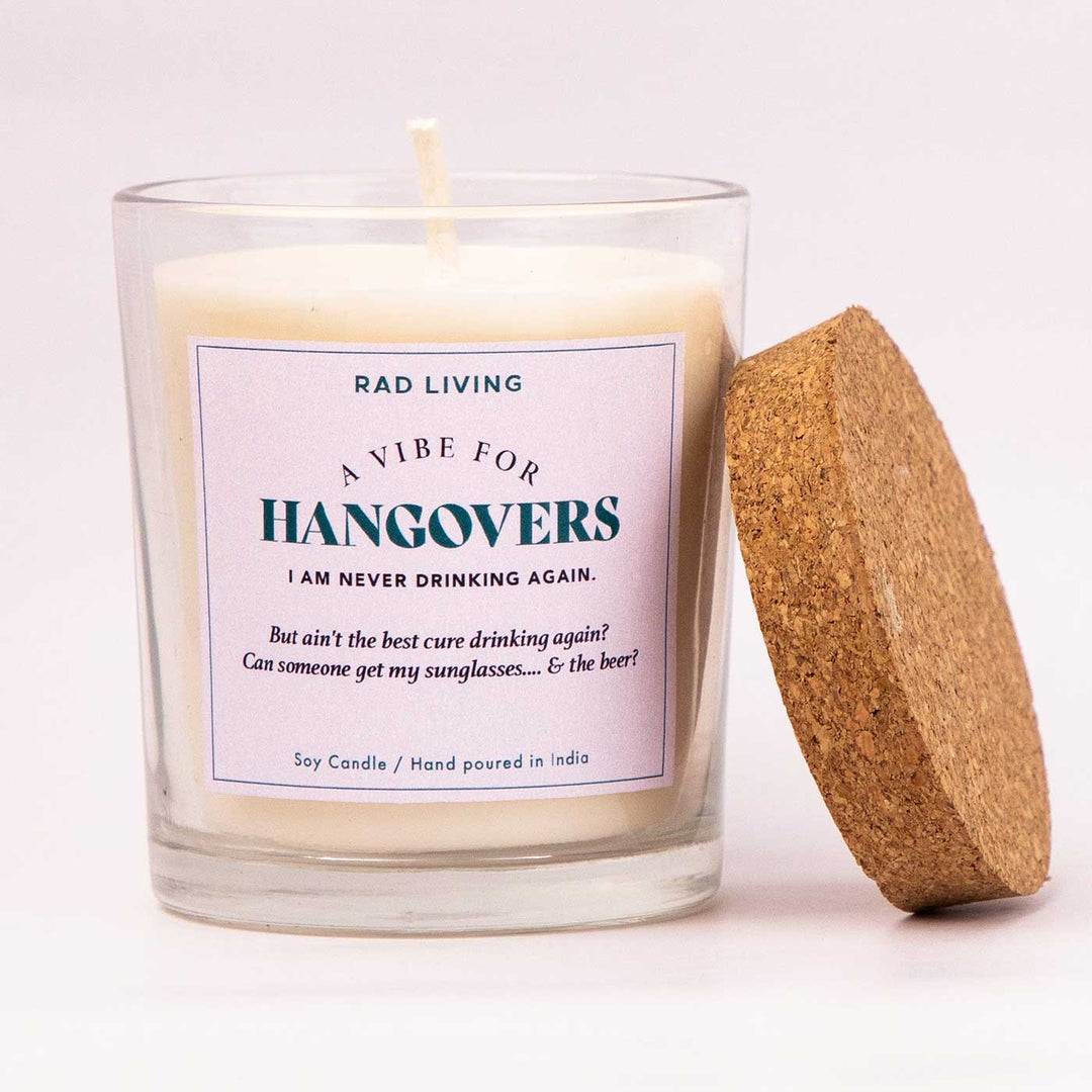 Hand Poured Hangovers The Morning After Scented Soy Wax Candle