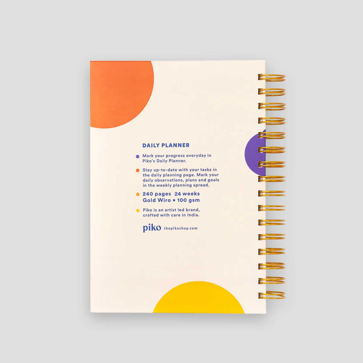 Compounding Habits Undated Spiralbound Daily Planner | Habit & Wellness Tracker | 240 Pages