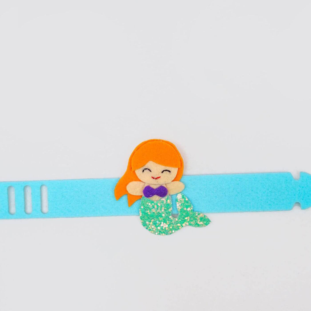 Kids Theme Felt Rakhi Band With Roli Chawal