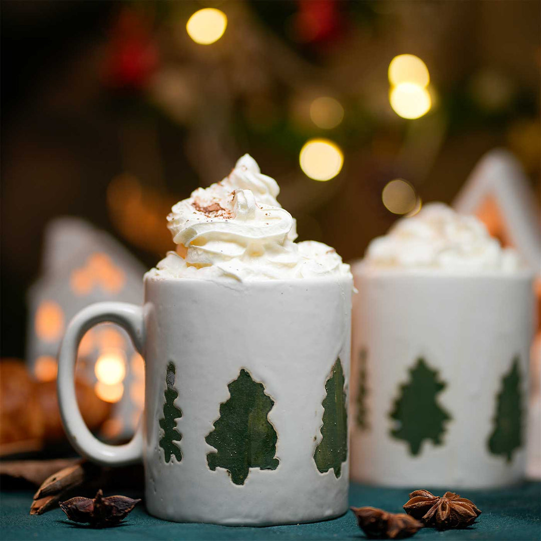 Snowy Xmas Tree Ceramic Mugs | Xmas Gifting Ideas