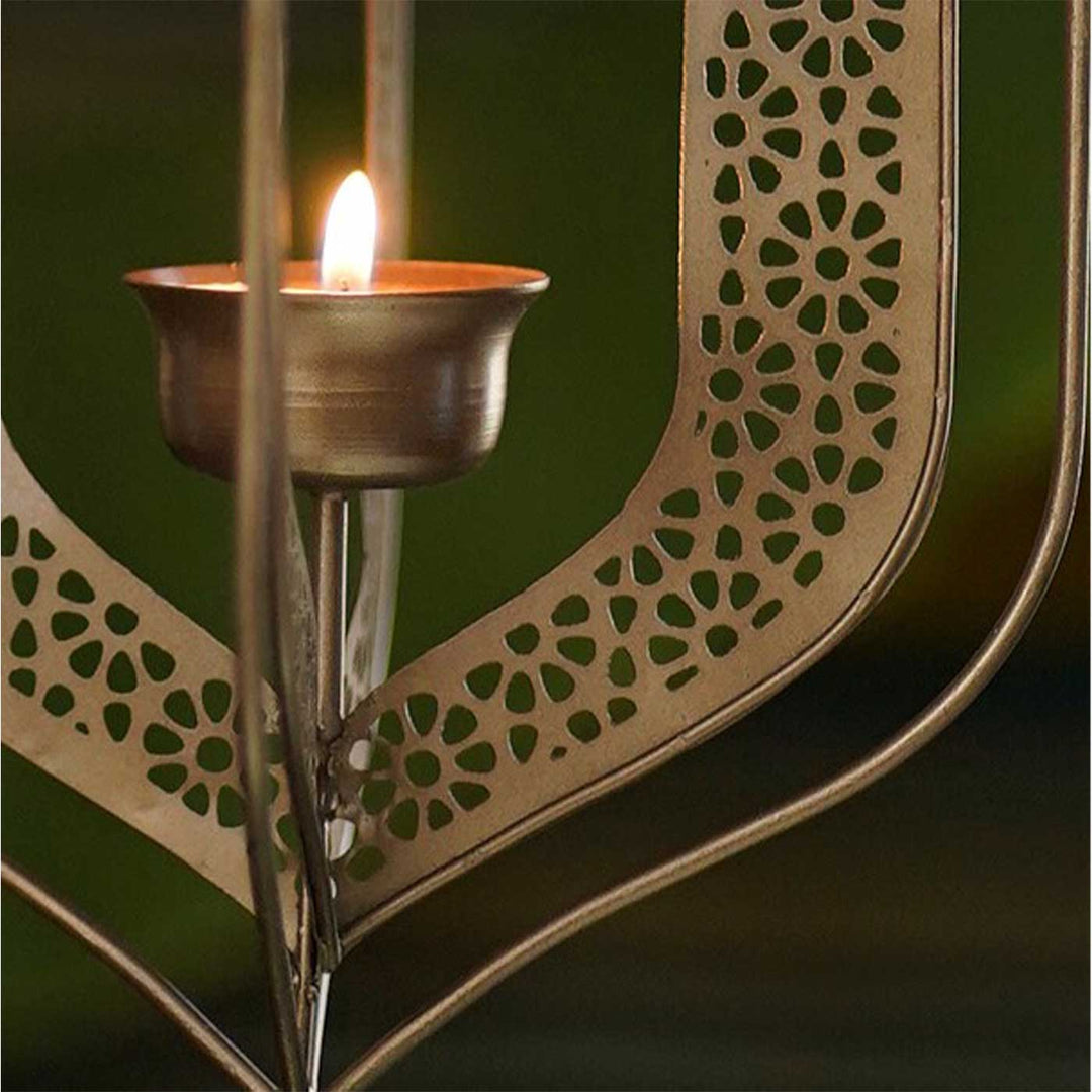 Handmade Badnore Iron Hanging Tealight Holder