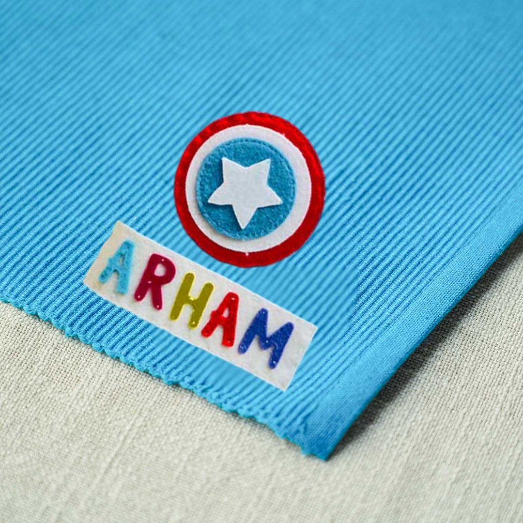 Personalized Handmade Capitan America Table Mat For Kids