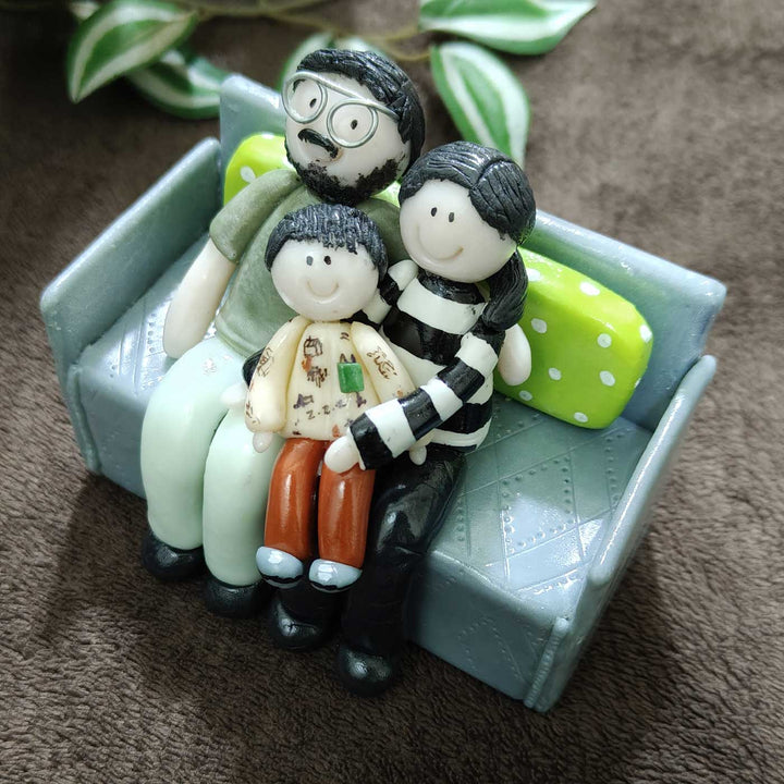 Photo Personalized Handmade 3D Sofa Theme Clay Figurine