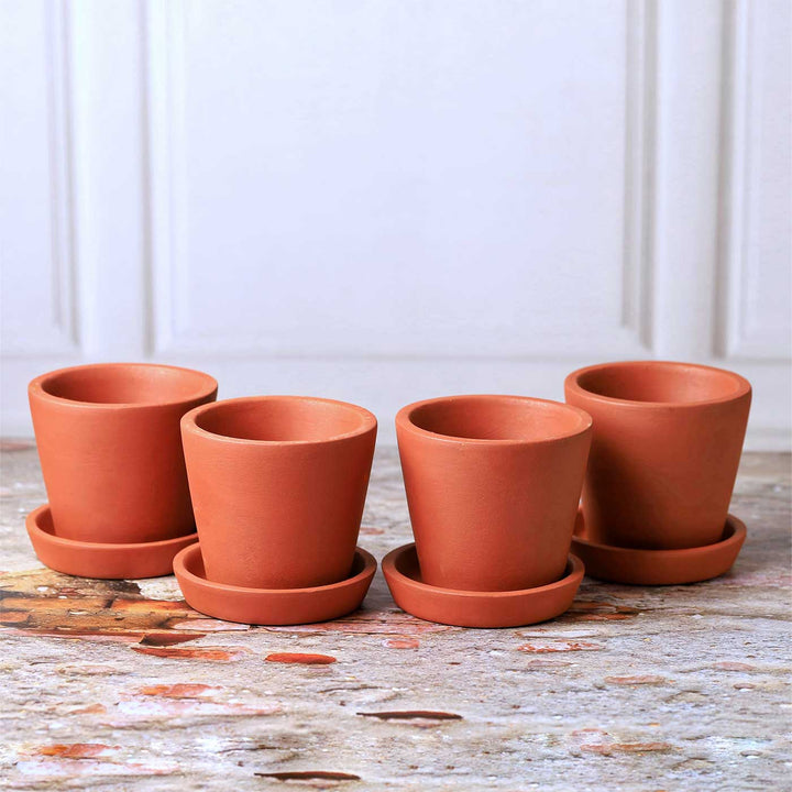 Handmade Small 3.5 Inch Cone Planter Terracotta Planter Pot