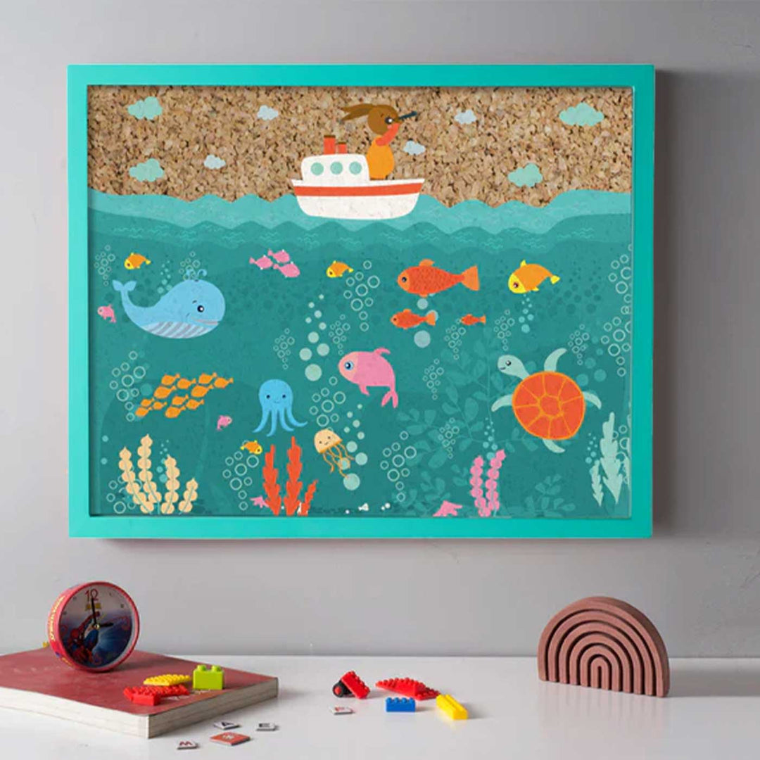 Handmade Under The Sea Wooden Pinboard For Kids