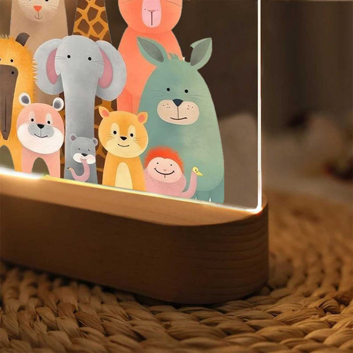 Personalized Cute Animals Acrylic LED Table Lamp