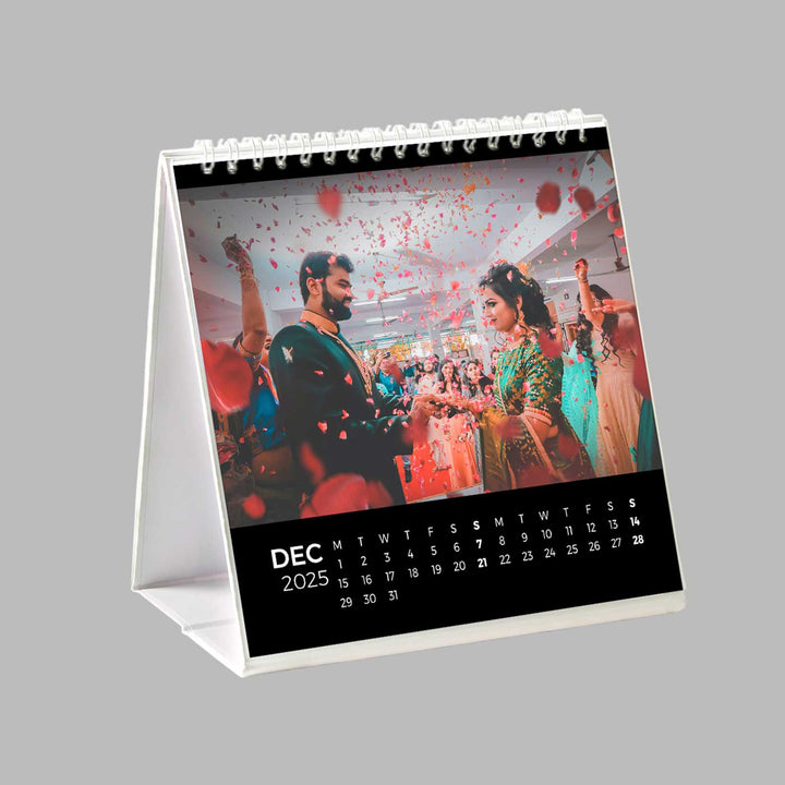 Photo Personalized 6 Inch Glossy Finish 2025 Table Calender