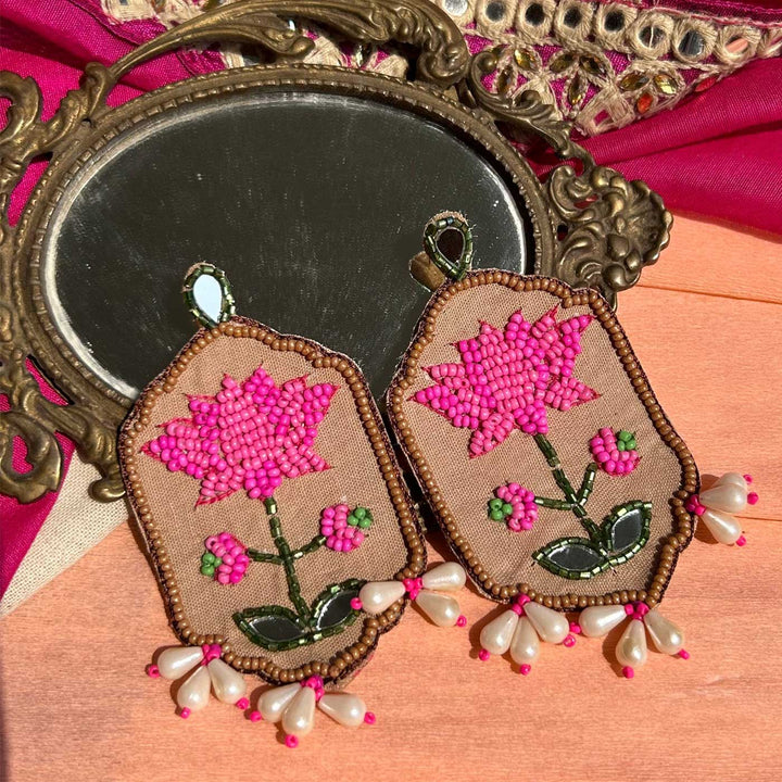 Handmade Chitra Beaded Earrings