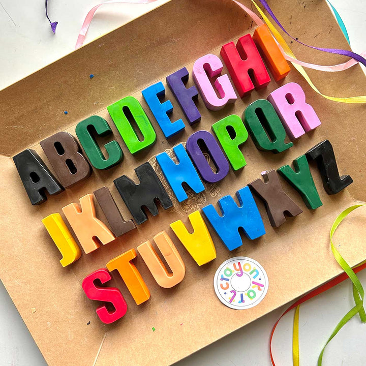 Personalized Name Non-Toxic Wax Crayons for Kids