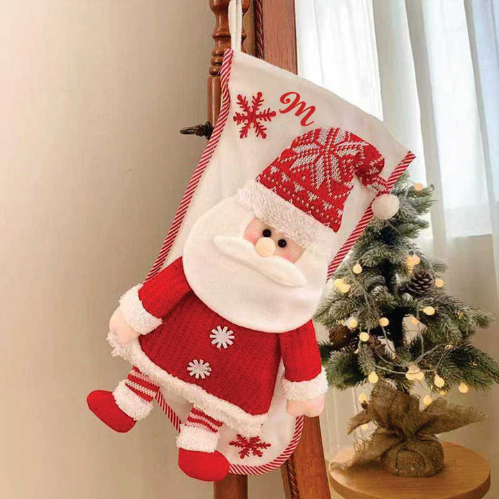 Personalized Hearty Laugh Felt Stockings For Christmas Decoration