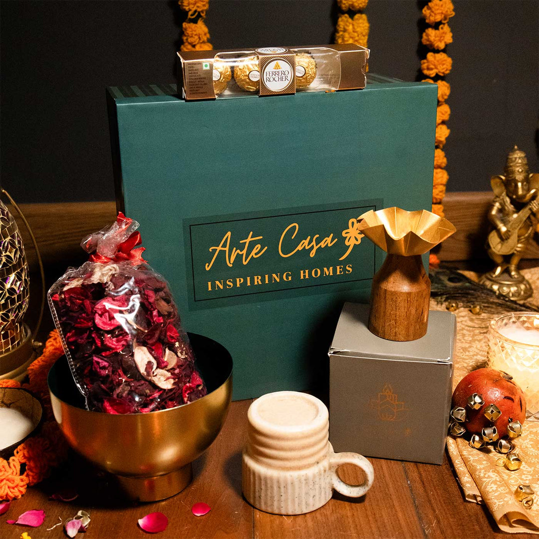 Festive Diwali Ceramic Premium Gift Hamper | Set Of 7