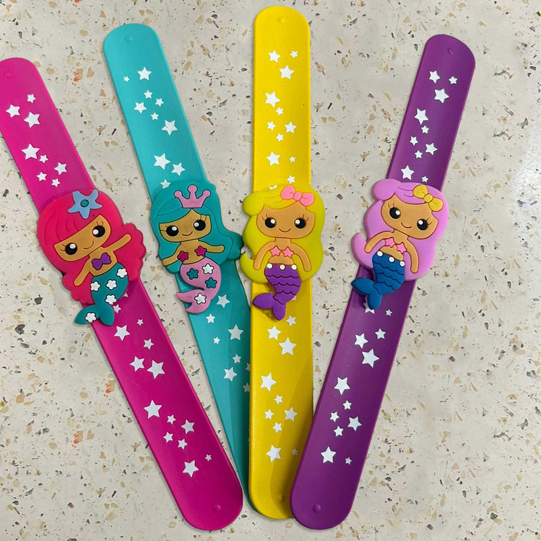 Handmade Mermaid Slap Band Kids Rakhi With Roli Chawal