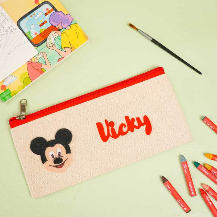 Personalized Mickey Theme Stationary Pouch