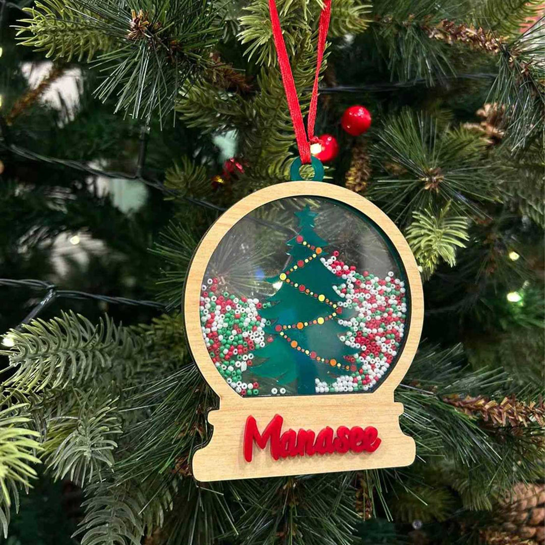 Personalized Shaker Acrylic Ornaments For Christmas Tree Decoration