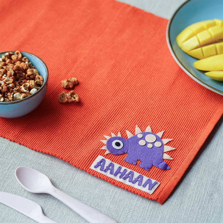 Personalized Handmade Dinosaur Table Mat For Kids