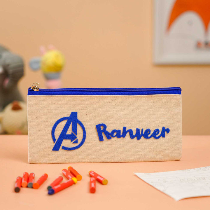 Personalized Avengers Theme Stationary Pouch