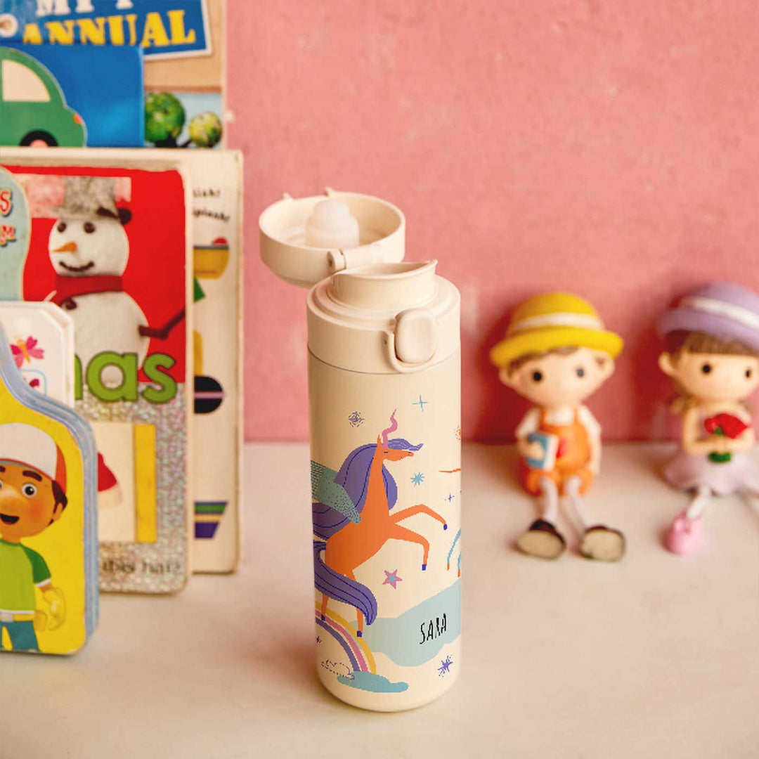 Personalized Magical Unicorn Theme Steel Insulated Water Bottle