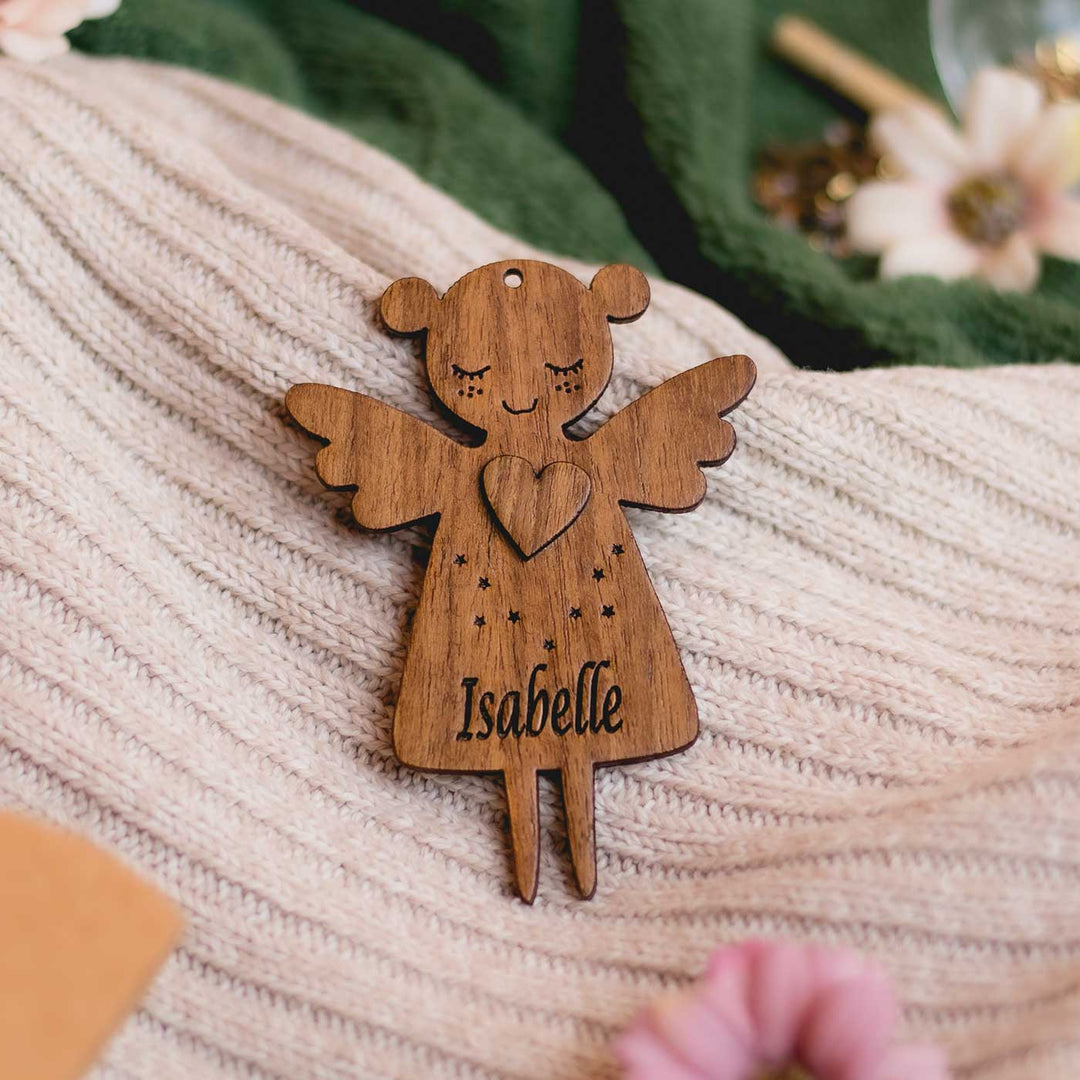 Personalized Wooden Musical Ornaments For Christmas Tree Decoration | Set Of 2