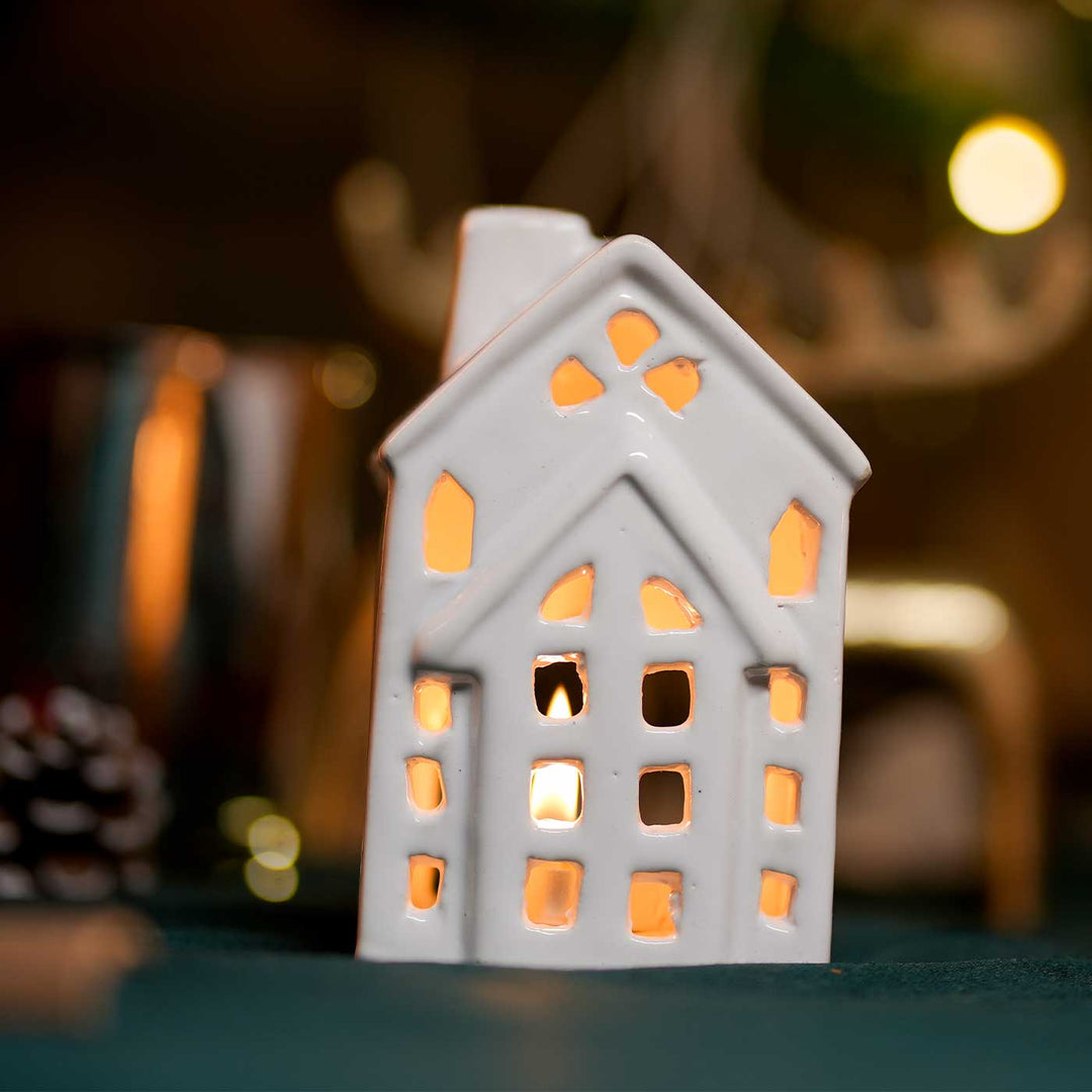 Nordic House Ceramic Tealight Holders For Christmas Decoration